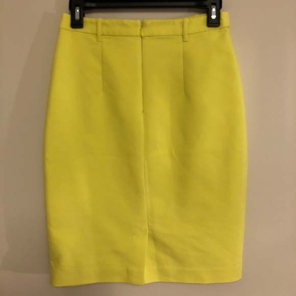 Jacob Yellow Pencil Skirt - Picture 2 of 5